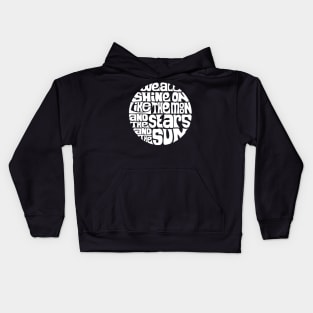 We All Shine On - WHITE Kids Hoodie